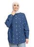 Circle - Blue E - Over Size Denim Shirt - Khotwh